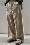 AVIVA JIFEI XUE Wide Leg Baker Pants FW23-WLBP-BE
